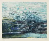 Ohne Titel by Zao Wou-ki, 1965, Etching and aquatint in colours, sold Dec 2006