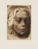 Selbstbildnis by Käthe Kollwitz, 1912, Etching, sold Dec 2006