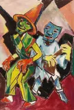 Alice Brasse-Forstmann, Harlekin, 1920, Gouache