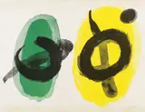 Jaune et vert by Joan Miró, 1961, Lithograph in colours, sold Dec 2006