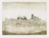 Zoran Mušič, Landschaft, 1975, Drypoint