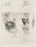 Max Slevogt, Tänzerin, 1904, Etching