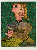 Enrico Baj, Aus: Hommage à Picasso, 1973, Silkscreen in colours