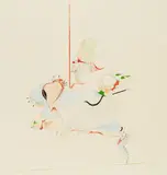 Simon Dittrich, Meister, 1968, Coloured crayon drawing