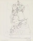 Simon Dittrich, Kaiser Maximilian, 1979, Pencil drawing