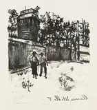 Maurice Utrillo, Moulin de la Galette, 1927, Lithograph