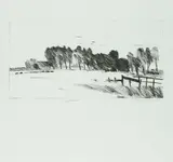 Volker Meier, 2 Bll.: Vorland. Hollergrund, 1978, Lithograph