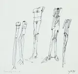 Lothar Fischer, Ohne Titel, 1973, Pen and ink drawing