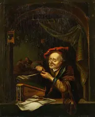 Gerard Dou, In der Manier von - Der Schreiber, Oil