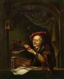 Gerard Dou, In der Manier von - Der Schreiber, Oil