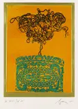 Enrico Baj, Ladies, 1972, Etching and aquatint in colours