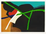 Bertrand Dorny, Point de rencontre, 1980, Etching and aquatint in colours
