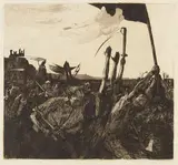 Aufruhr by Käthe Kollwitz, 1899, Etching, sold Dec 2006