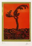 Enrico Baj, Fleur, 1972, Etching and aquatint in colours