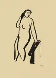 Gustav Seitz, 4 Bll.: Figurenstudien, 1940, Etching