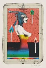 2 Bll.: Kleiner Steindruck by Paul Wunderlich, 1975, Lithograph in colours, sold Dec 2006