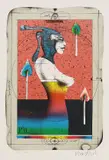 Paul Wunderlich, 2 Bll.: Kleiner Steindruck, 1975, Lithograph in colours