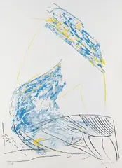 Peter Kuckei, Ohne Titel, 1993, Silkscreen in colours