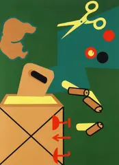 Hervé Télémaque, Hommage à Picasso, 1972, Silkscreen in colours