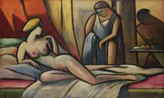 Wladimir Georgiewitsch von Bechtejeff, Die Kurtisane, 1910, Oil on canvas