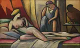 Die Kurtisane by Wladimir Georgiewitsch von Bechtejeff, 1910, Oil on canvas, sold Dec 2006