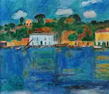 Hafen von Porto d'Ischia by Hans Purrmann, 1958, Oil on canvas, sold Dec 2006