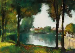 Märkische Landschaft by Lesser Ury, 1911, Pastel, sold Dec 2006