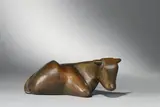 Kleine liegende Kuh II - "Porzellankuh" by Ewald Mataré, 1936, Bronze, sold Dec 2006