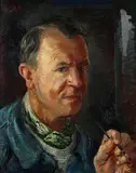George Grosz, Selbstbildnis, 1938, Oil on canvas