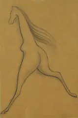 La Mariée du Vent by Max Ernst, 1940, Pencil drawing, sold Dec 2006