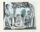 Pablo Picasso, Bacchanale, 1955, Etching and aquatint in colours