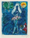 Marc Chagall, Die Tänzerin, 1967, Lithograph in colours