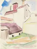 Alte Brauerei, Moritzburg by Max Pechstein, 1910, Watercolour, sold Dec 2006