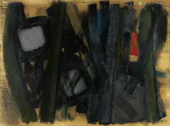 Bestimmendes Rot by Fritz Winter, 1953, Oil, sold Dec 2006