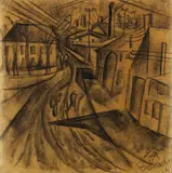 Bethari by Otto Dix, 1916, Chalk drawing, sold Dec 2006