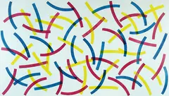 Gerhard Merz, Boogie Woogie, 1988, Acrylic on canvas