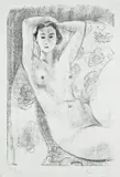 Nu assis dans un fauteuil au décor fleuri by Henri Matisse, 1924, Lithograph, sold Dec 2006