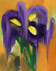 Iris by Rainer Fetting, 1989, Oil on canvas, sold Dec 2006