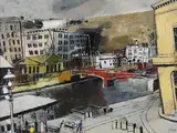 Franz Xaver Fuhr, Vorstadt mit roter Brücke
