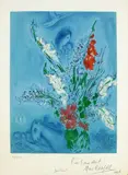 Marc Chagall, Die Gladiolen, 1965, Lithograph in colours