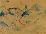 Stafelalp mit Tinzenhorn by Ernst Ludwig Kirchner, 1919, Watercolour, sold Dec 2006