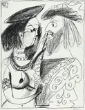 Seigneur et Fille by Pablo Picasso, 1959, Lithograph, sold Dec 2006