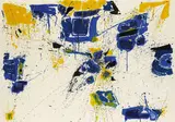 Sam Francis, The upper yellow, 1960, Lithograph in colours