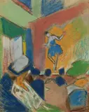 William Straube, Varietészene, 1922, Pastel
