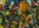 Curt Ehrhardt, Zigeuner in Kirchmöser, 1921, Oil on panel