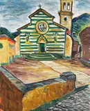Ernst Geitlinger, Italienische Stadt, 1926, Oil on canvas