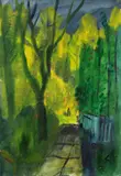 Pol (Paul Ernst Karl) Cassel, Frühlingsabend (Allee bei Dresden), 1925, Watercolour