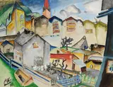 Wilhelm Hillern-Flinsch, Kitzbühl, 1933, Tempera