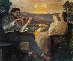 Otto Lindemann, Träumerei, 1925, Oil on canvas