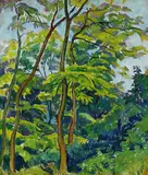 Hans Brasch, Waldstück, 1921, Oil on canvas